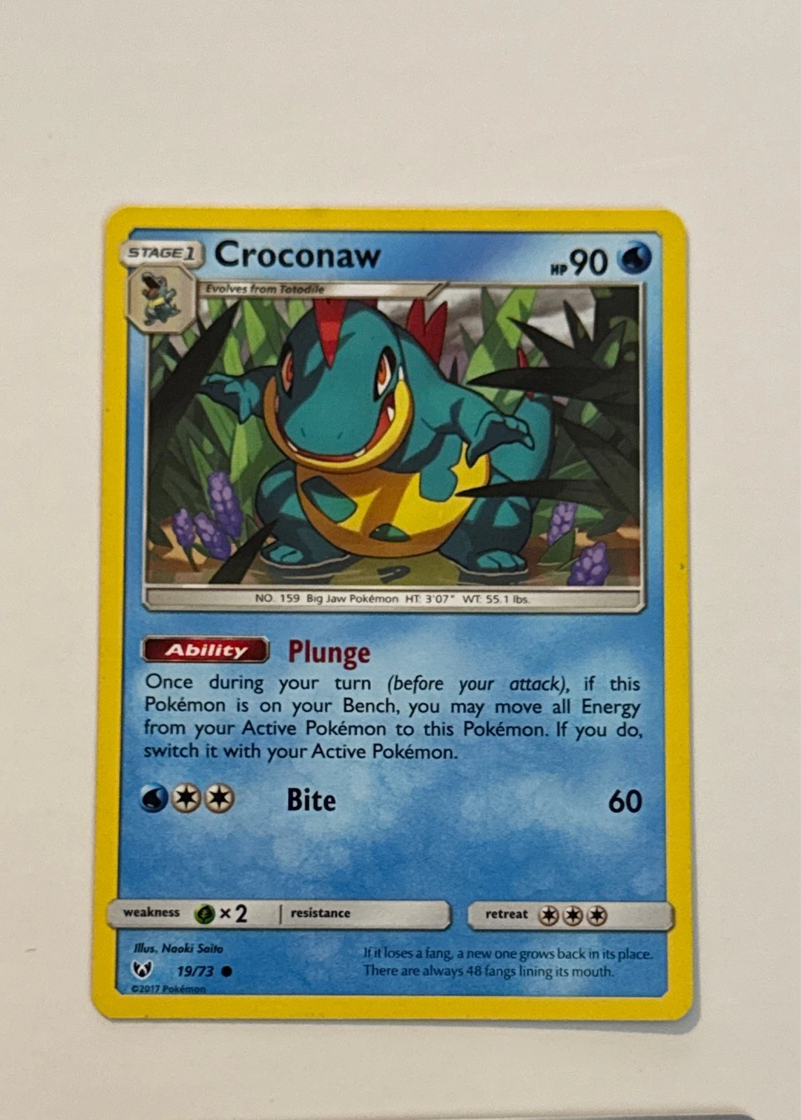Croconaw - Shining Legends #19/73