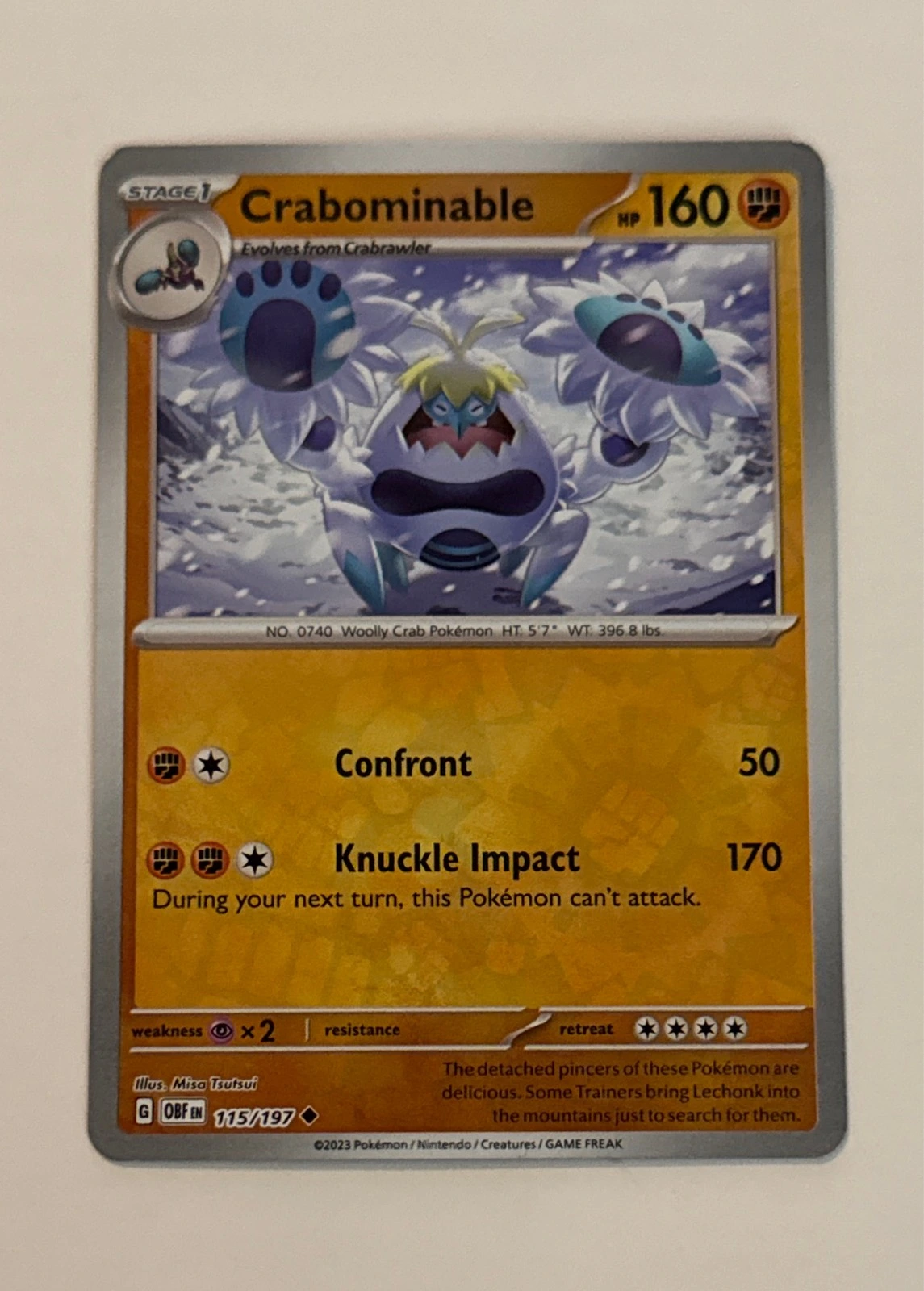 Crabominable - Obsidian Flames #115/197