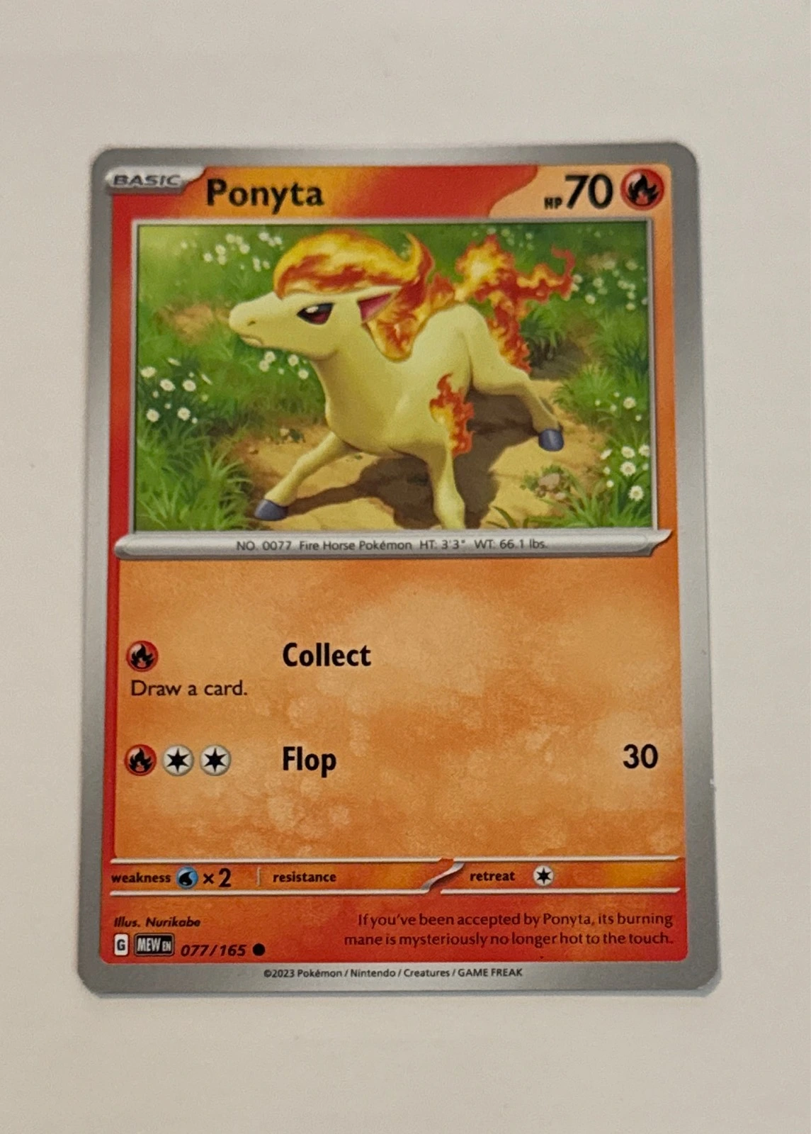 Ponyta - Pokémon 151 #077/165