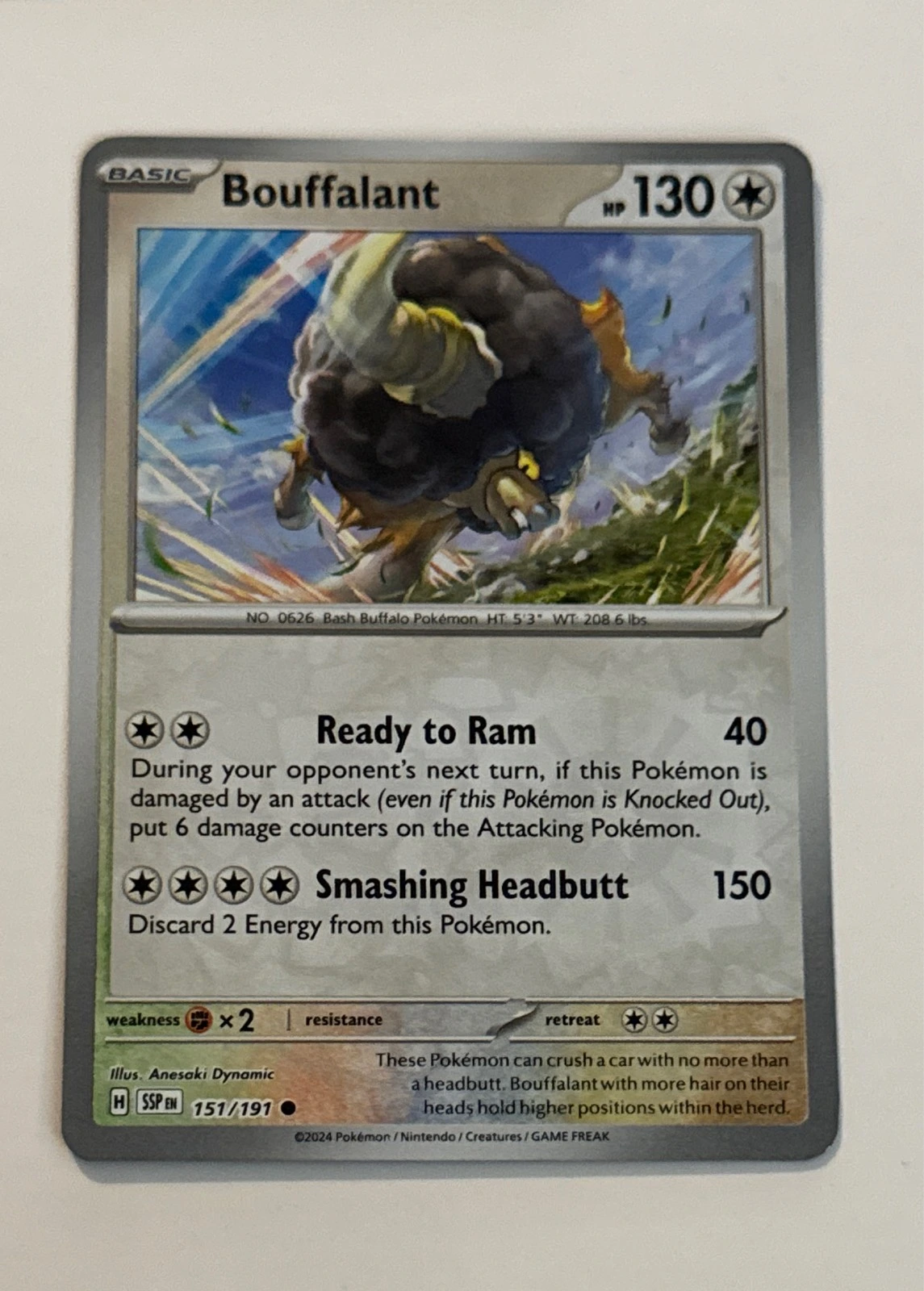 Bouffalant - Surging Sparks #151/191