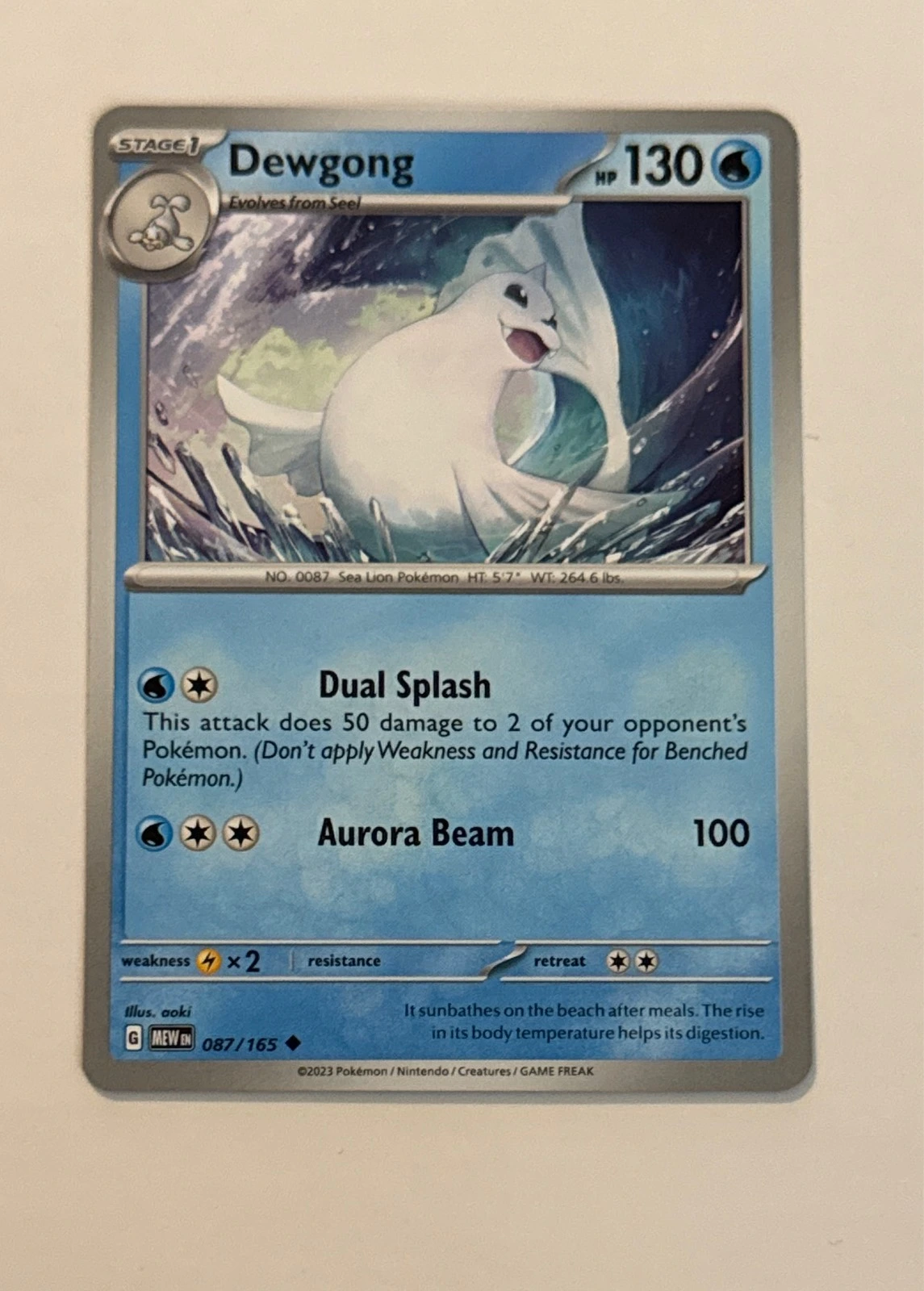 Dewgong - Pokémon 151 #087/165
