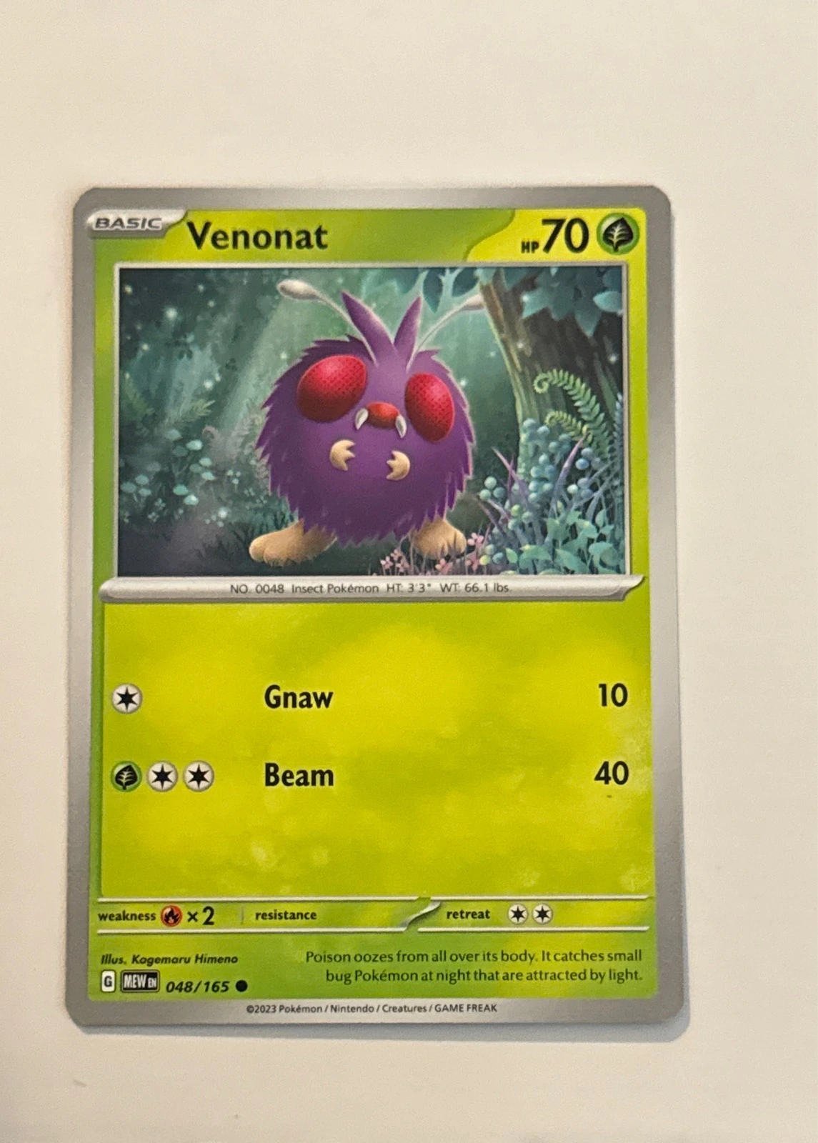 Venonat - Pokémon 151 #048/165