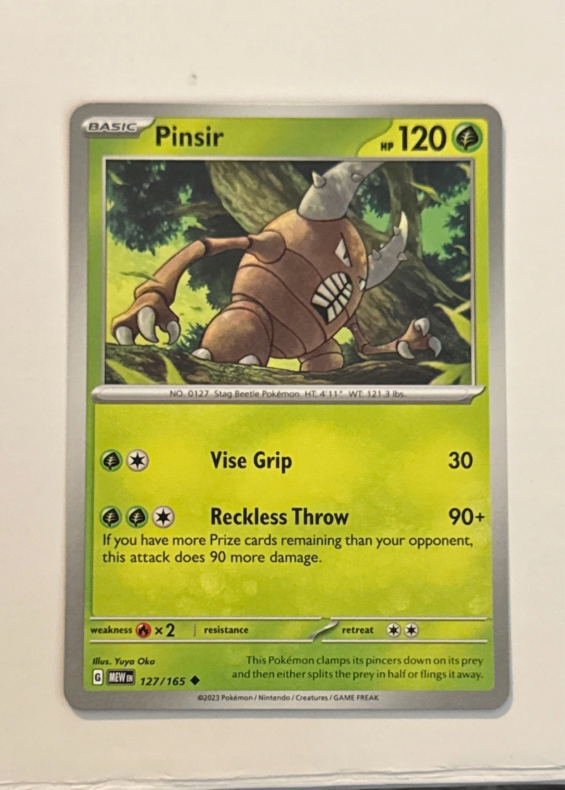 Pinsir - Pokémon 151 #127/165