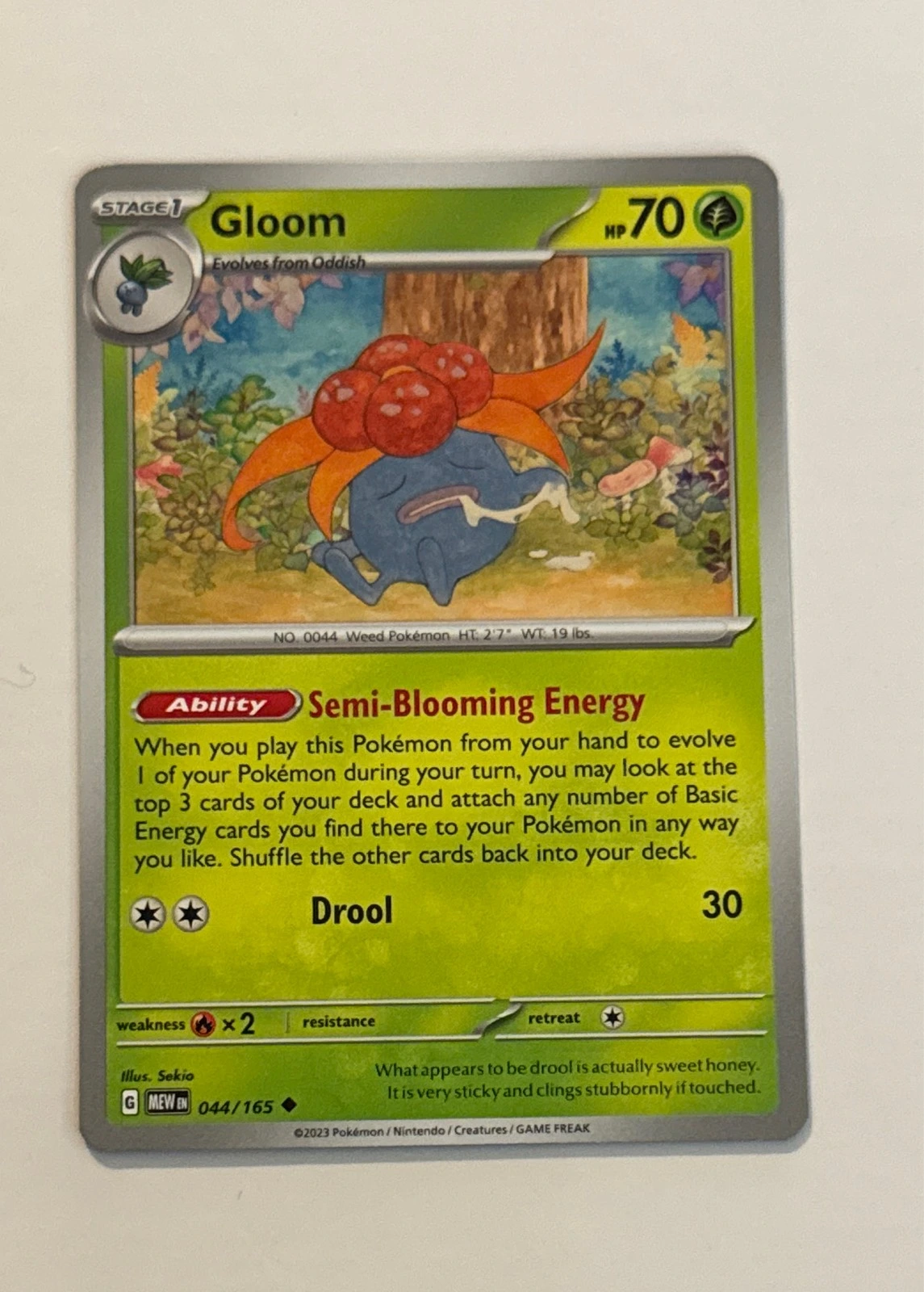 Gloom - Pokémon 151 #044/165