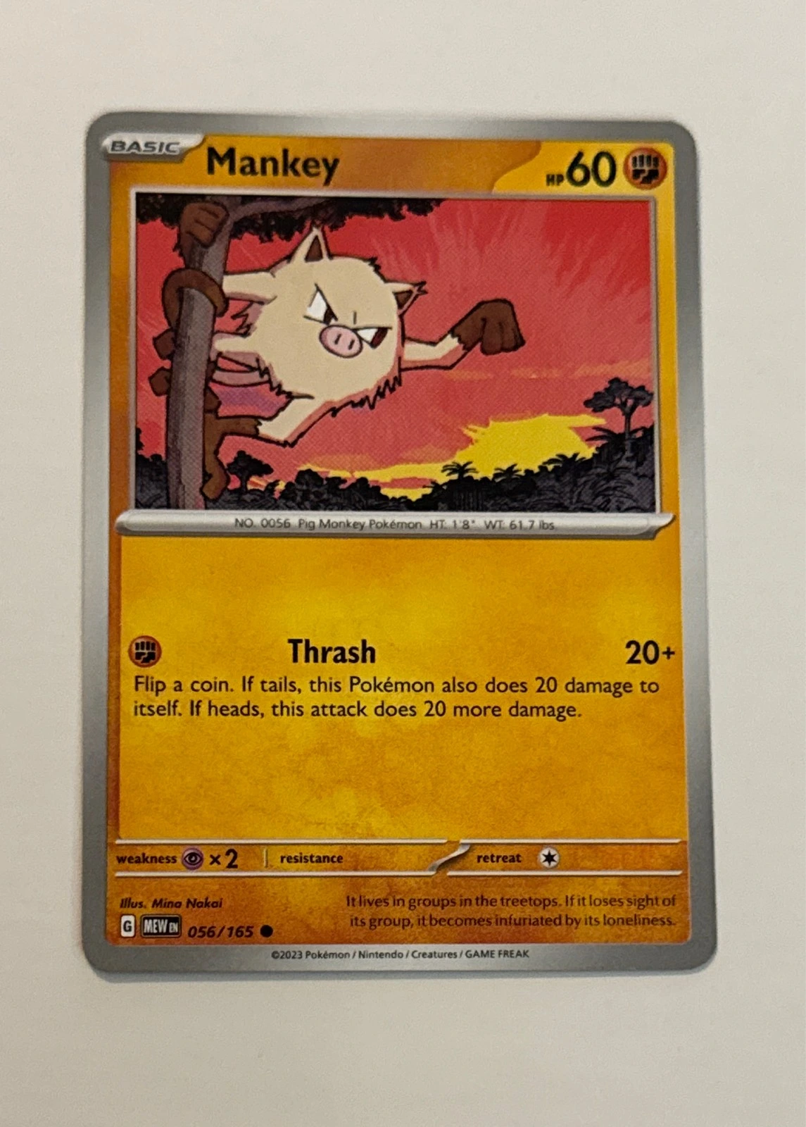 Mankey - Pokémon 151 #056/165