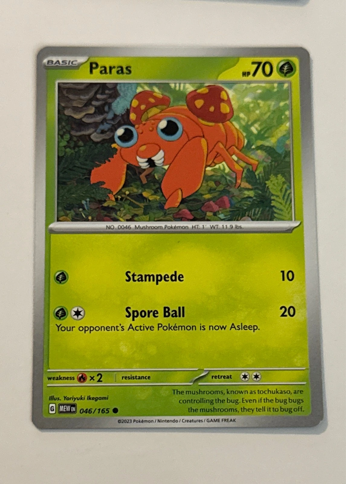 Paras - Pokémon 151 #046/165