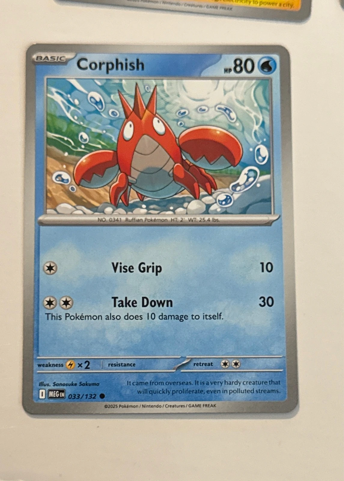 Corphish - Pokémon TCG: Scarlet & Violet—Prismatic Evolutions #033/132