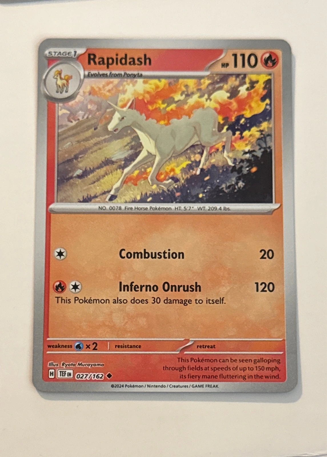 Rapidash - Temporal Forces #027/162