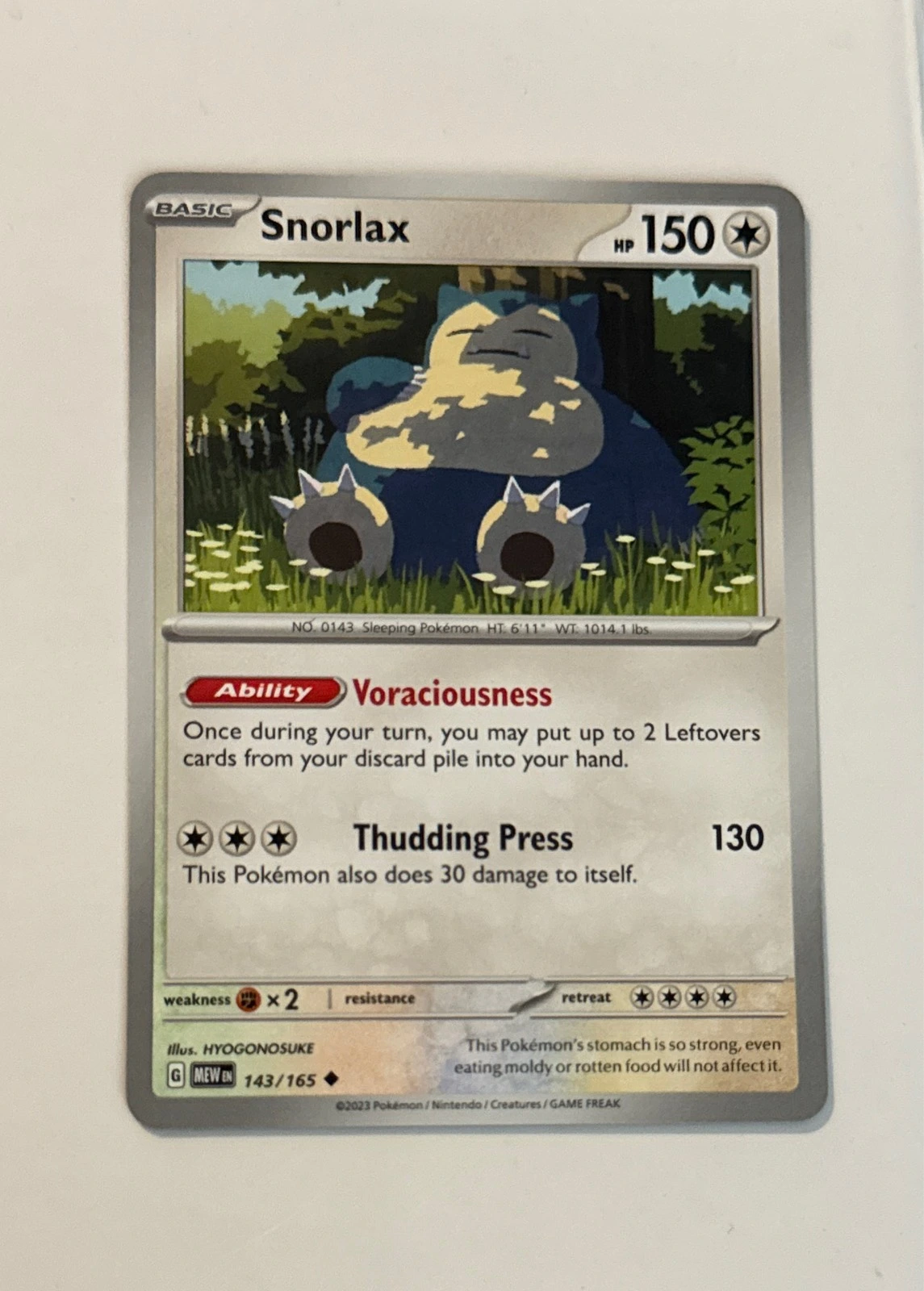 Snorlax - Pokémon 151 #143/165