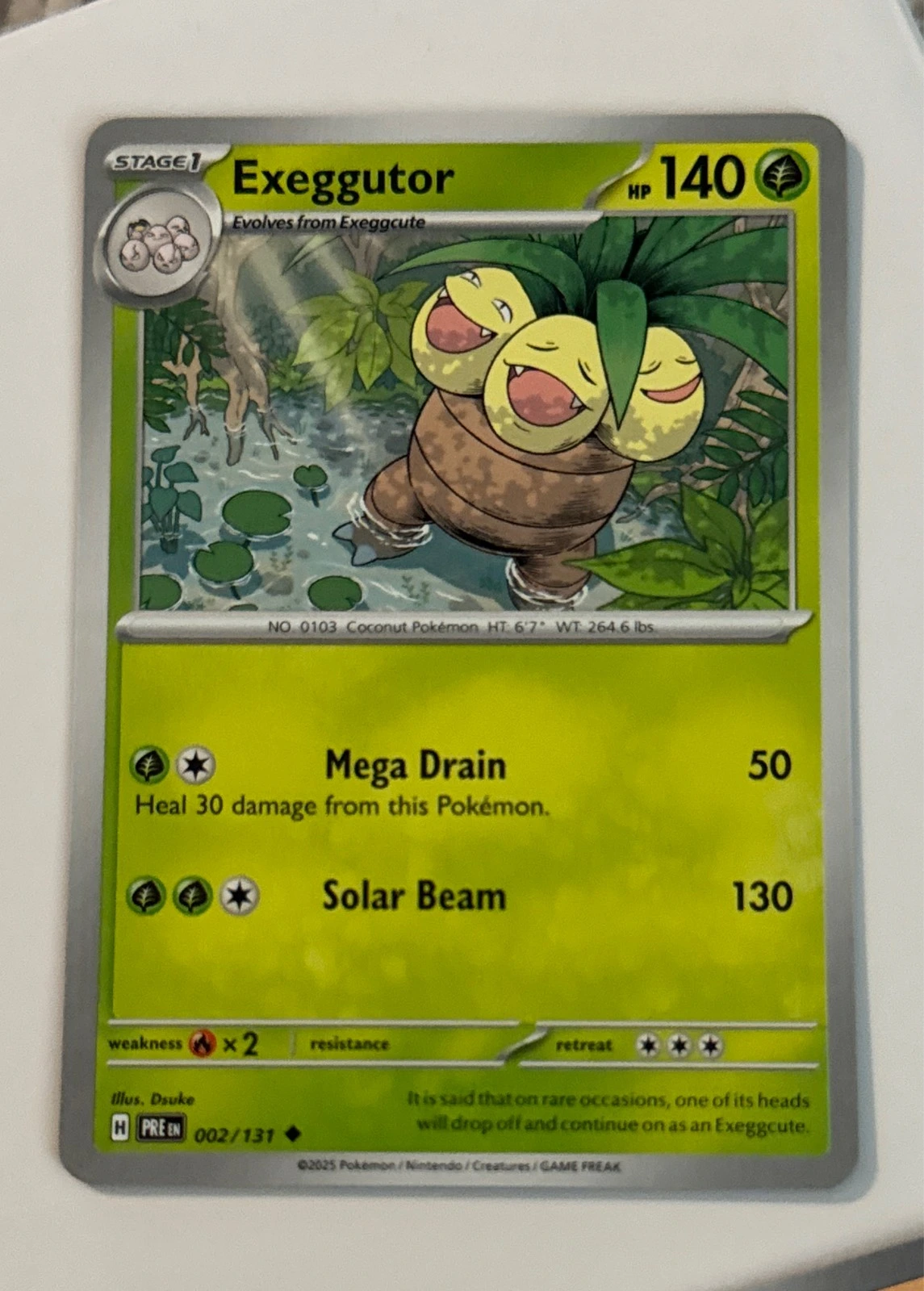 Exeggutor - Pokémon TCG: Scarlet & Violet—Prismatic Evolutions #002/131