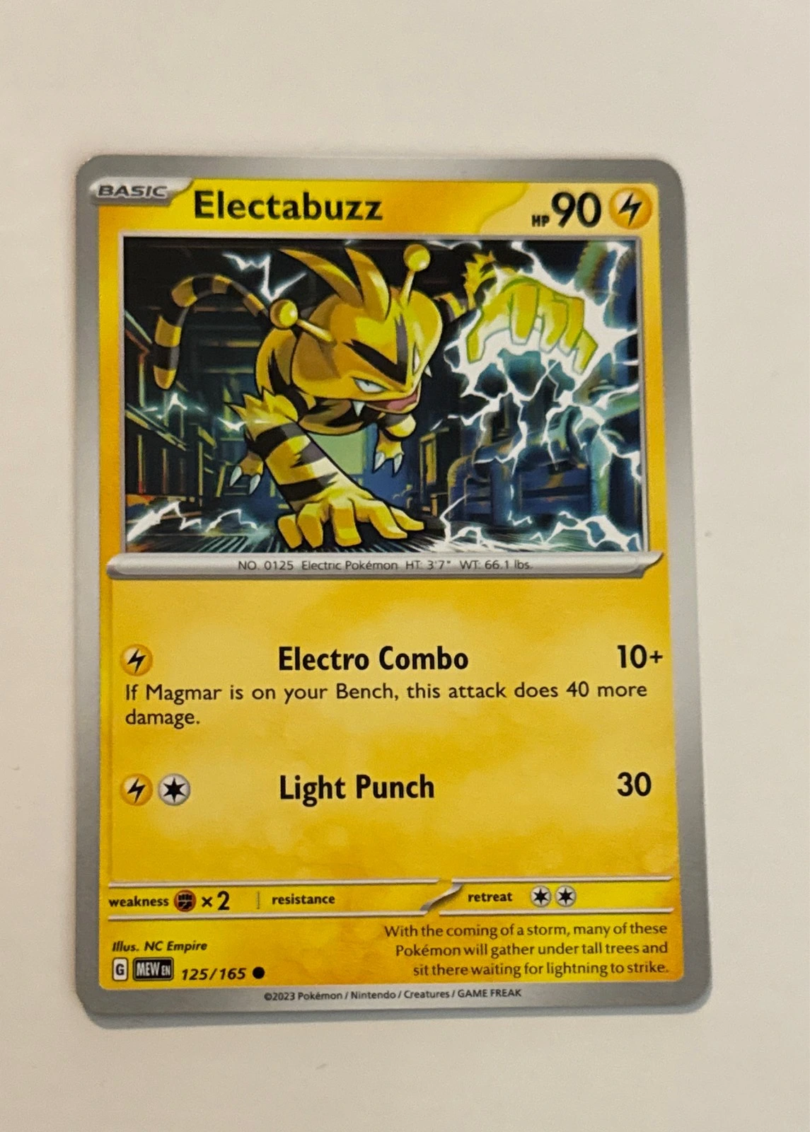 Electabuzz - Pokémon 151 #125/165