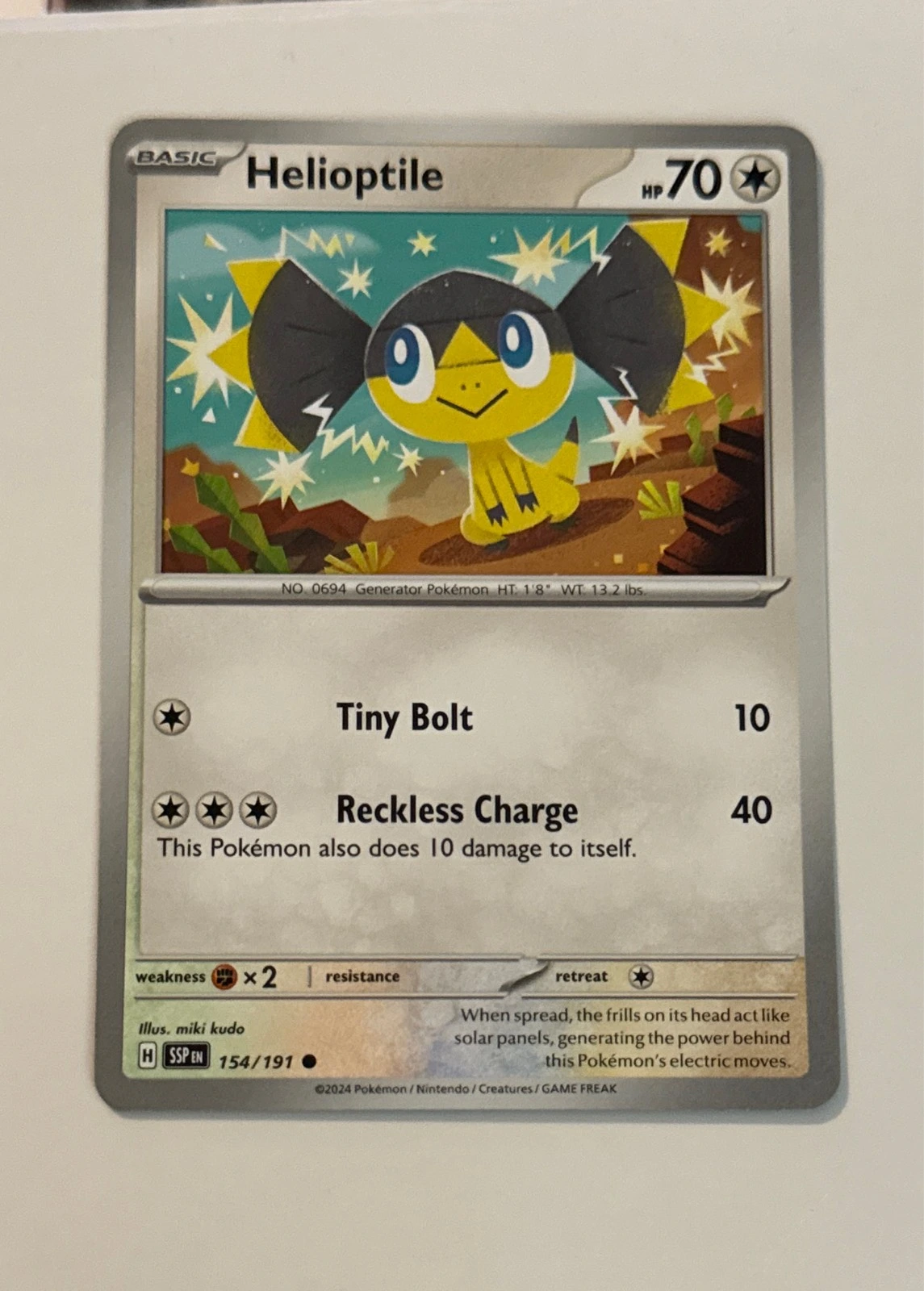 Helioptile - Stellar Crown #154/191