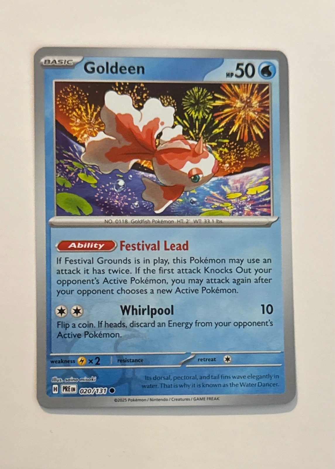 Goldeen - Pokémon TCG: Scarlet & Violet—Prismatic Evolutions #020/131