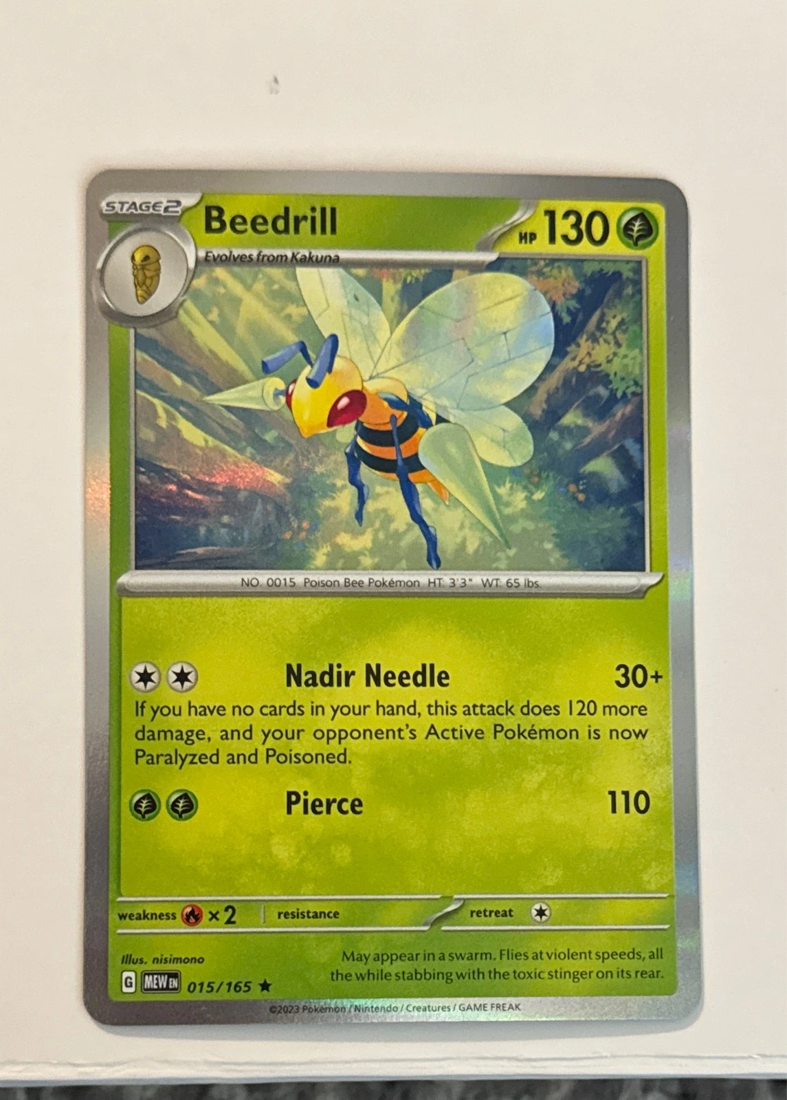 Beedrill - Pokémon 151 #015/165