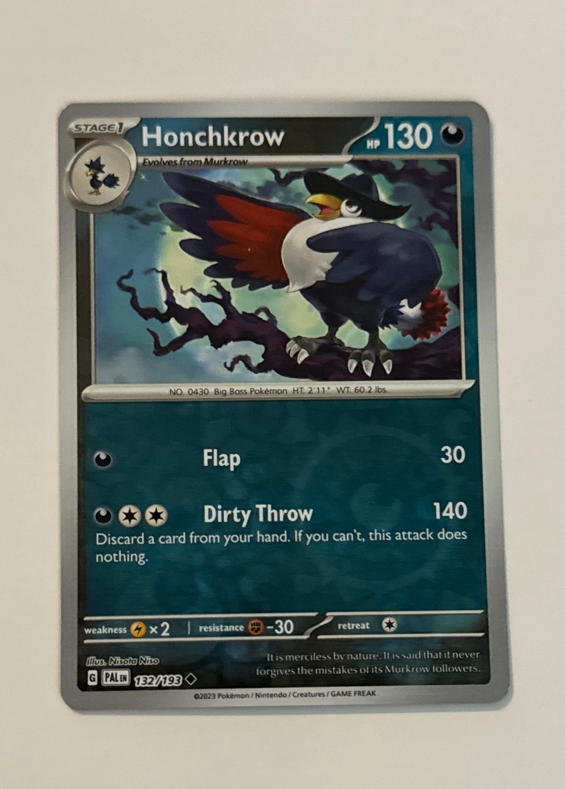 Honchkrow - Paldea Evolved #132/193