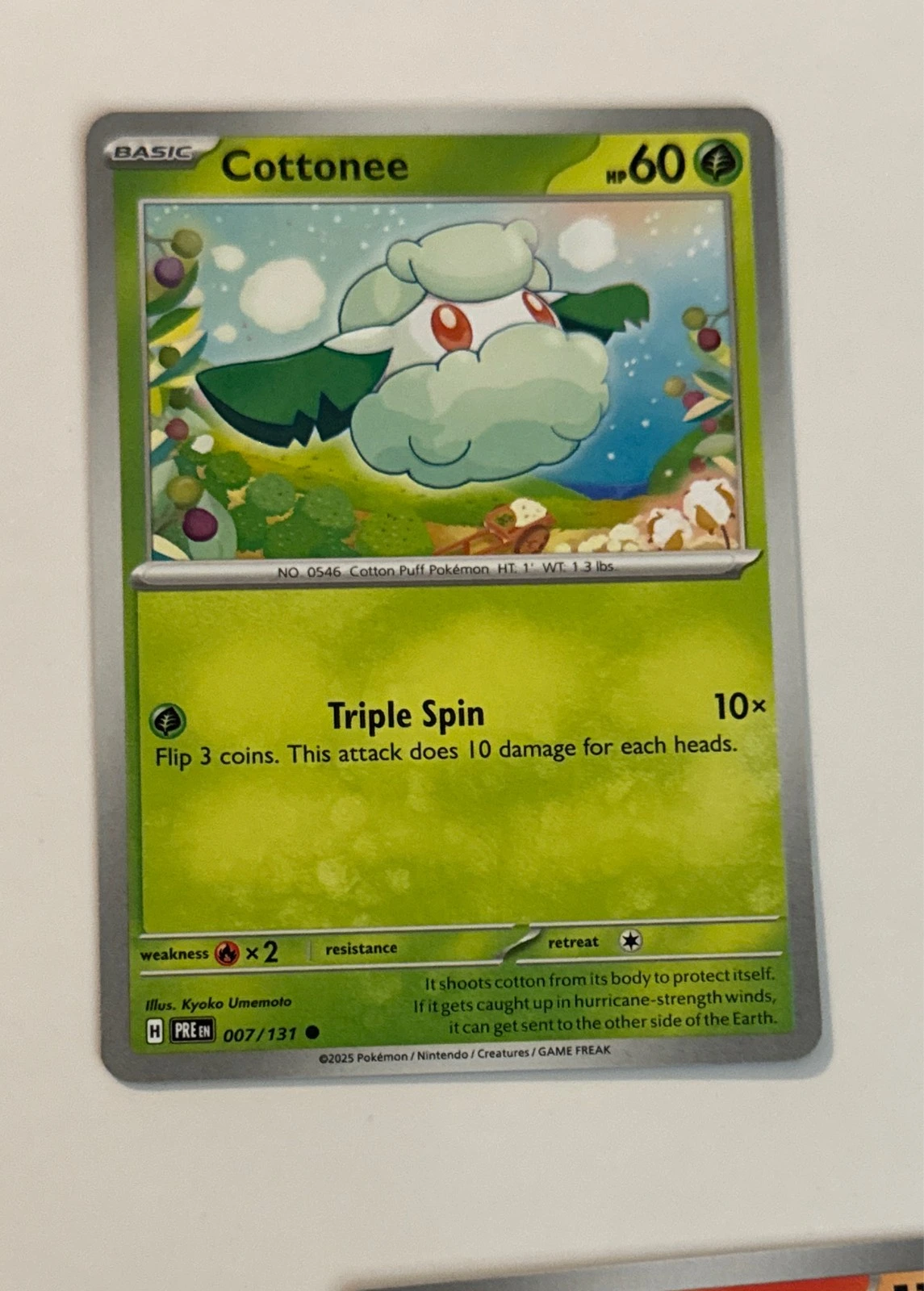 Cottonee - Pokémon TCG: Scarlet & Violet—Prismatic Evolutions #007/131
