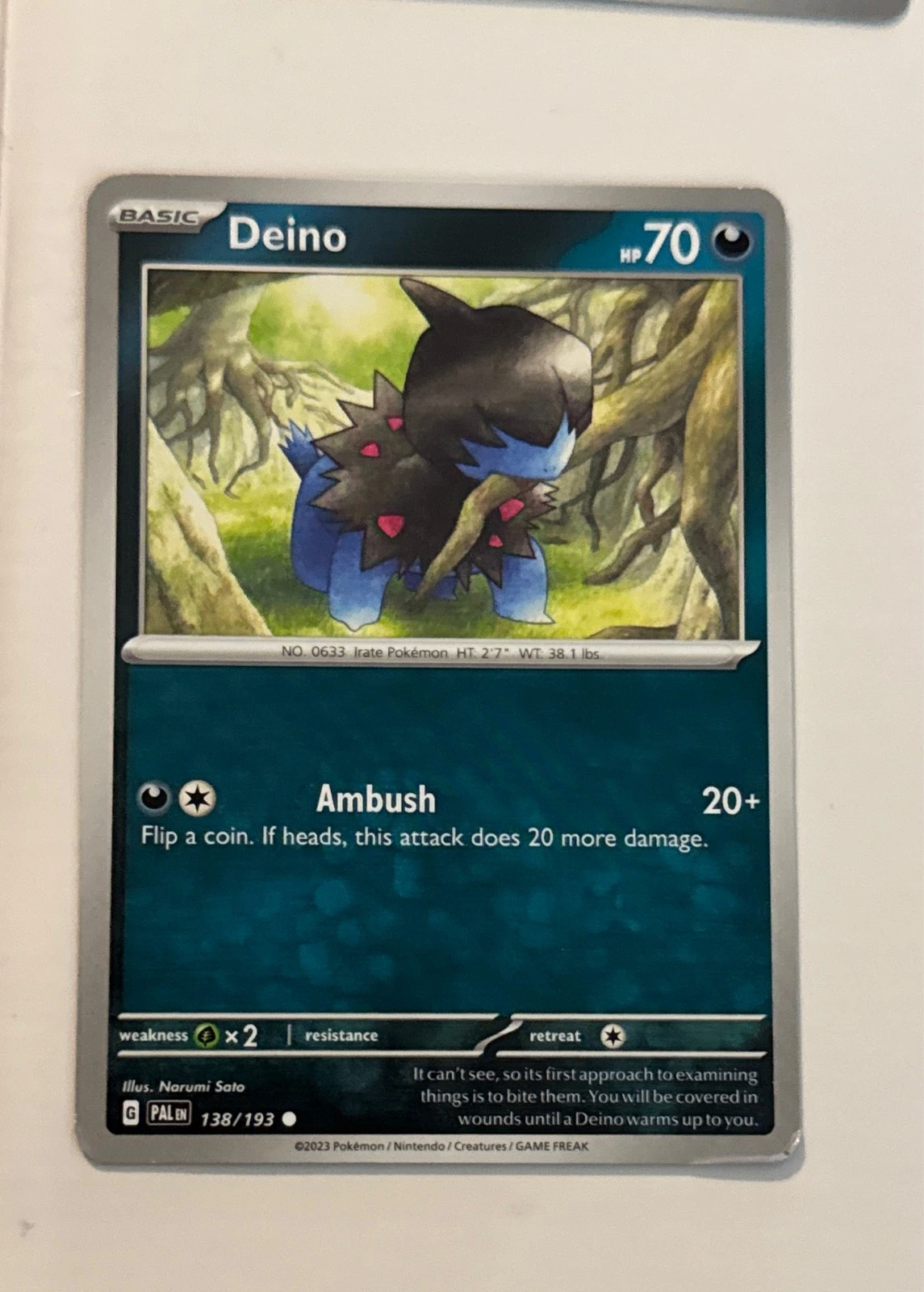 Deino - Paldea Evolved #138/193
