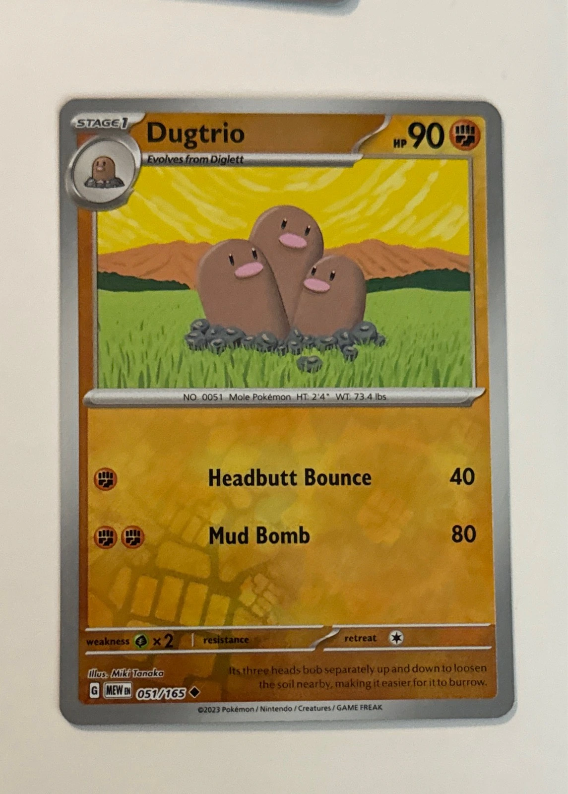 Dugtrio - Pokémon 151 #051/165