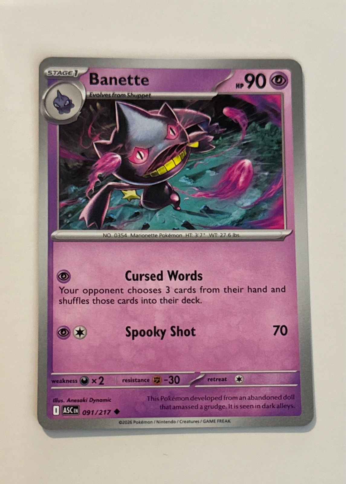 Banette - Ascendant #091/217