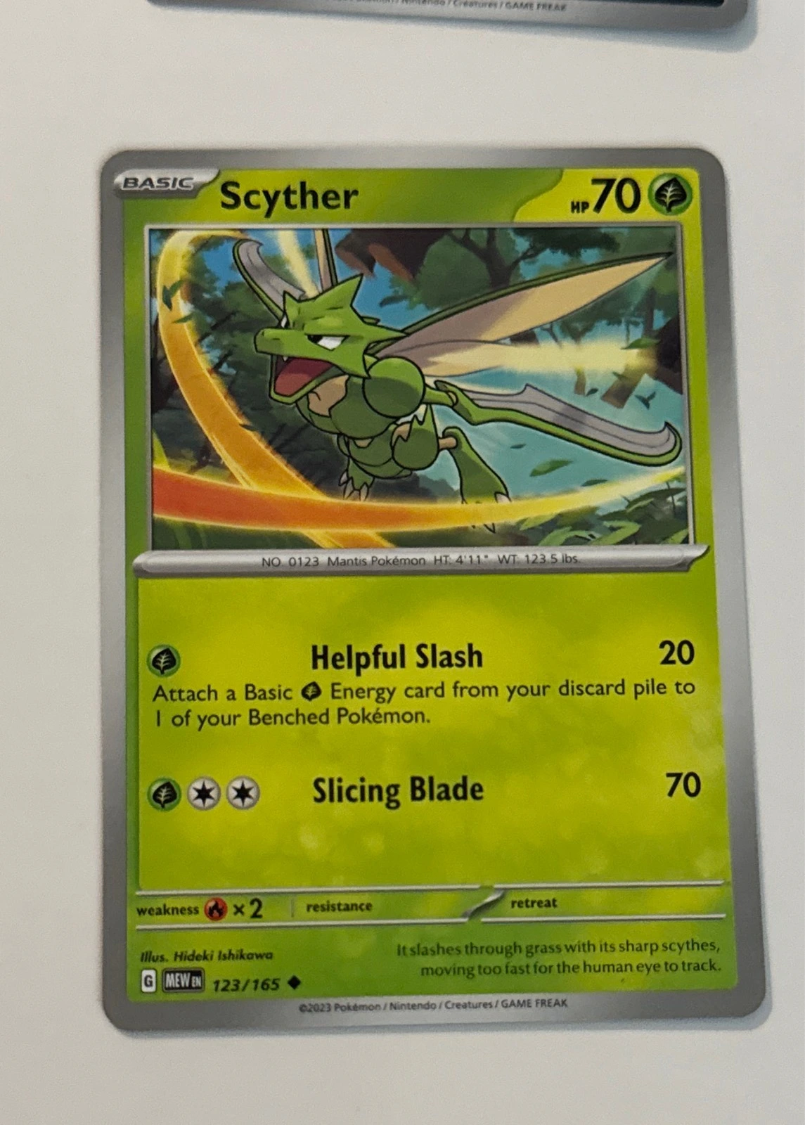 Scyther - Pokémon 151 #123/165