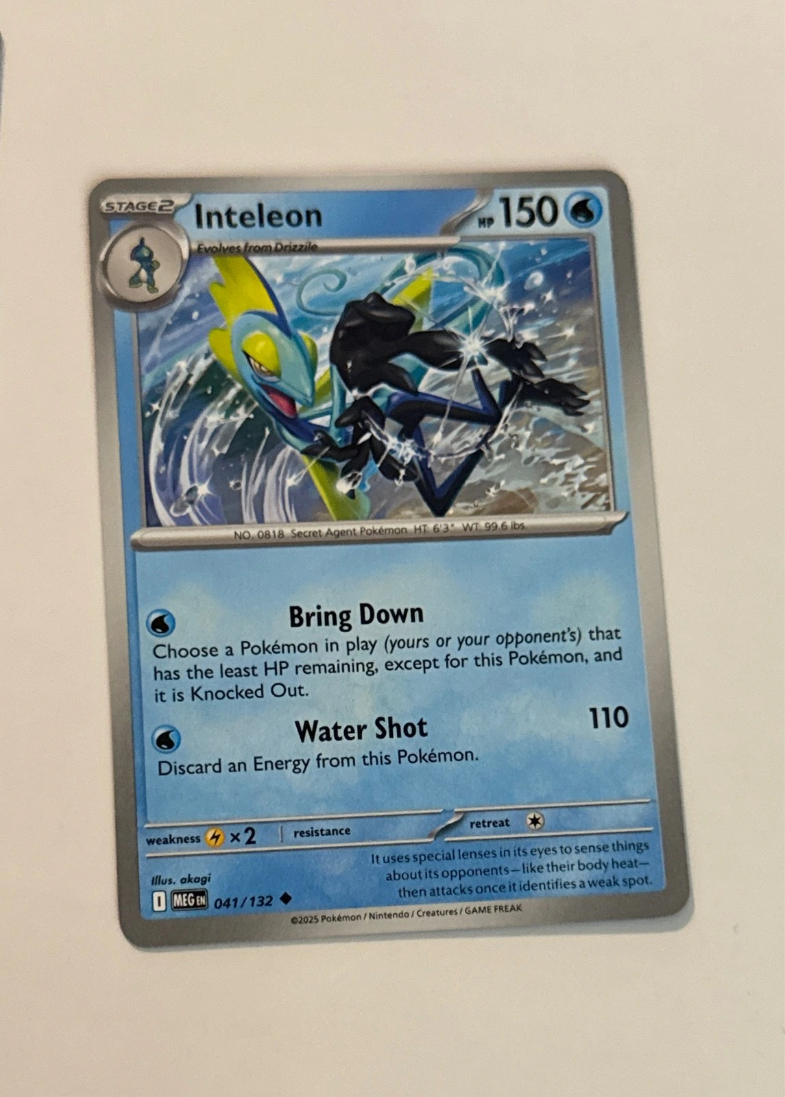 Inteleon - Pokémon MEGEN #041/132
