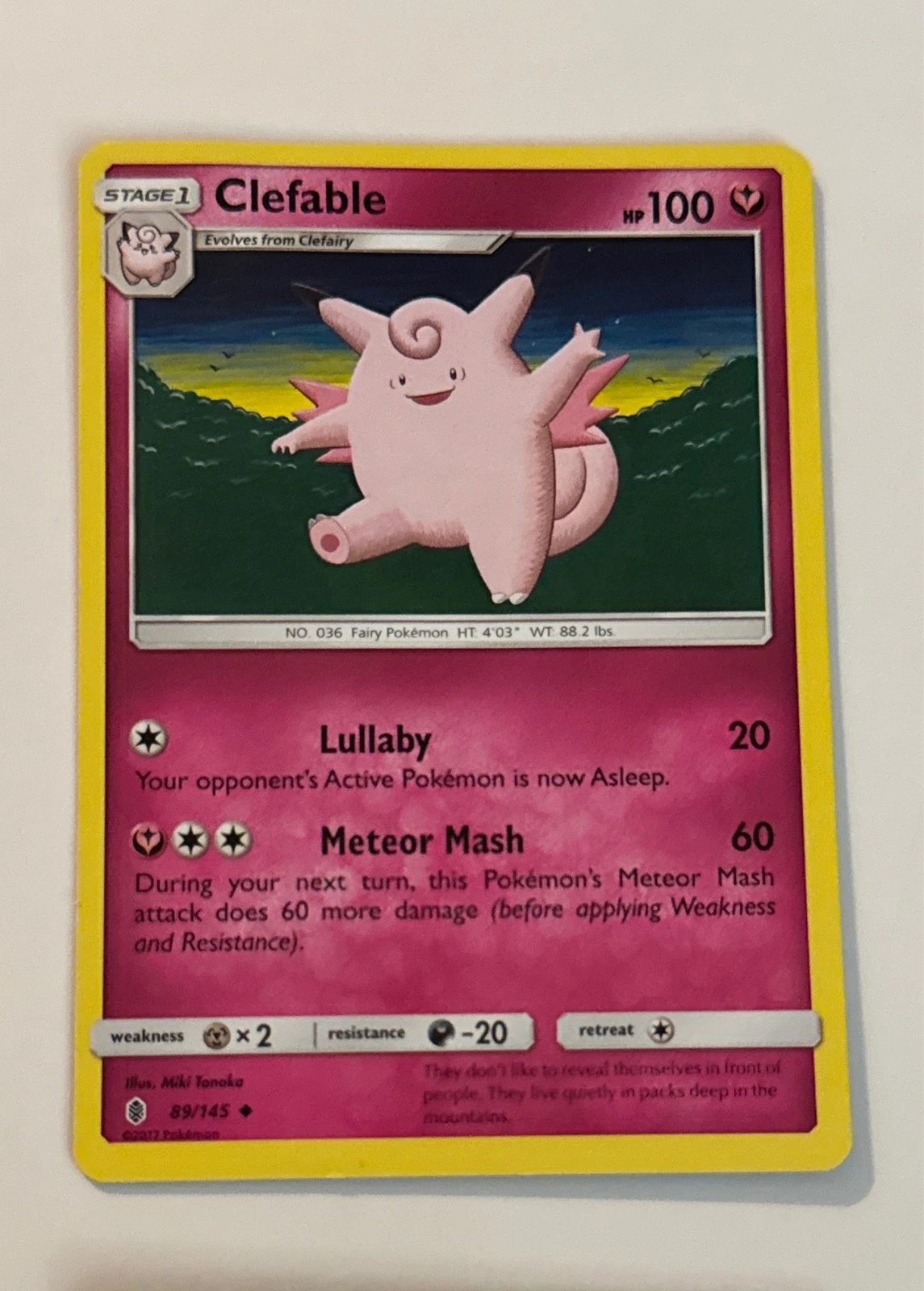 Clefable - Sun & Moon #89/145