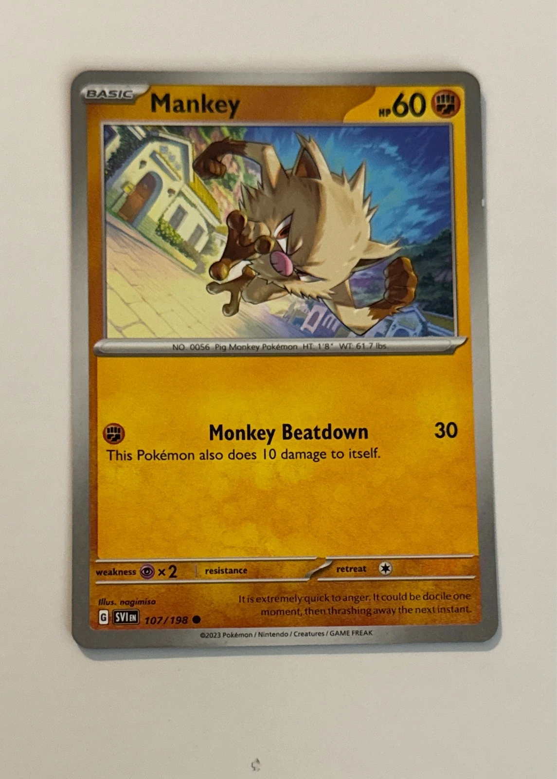 Mankey - Scarlet & Violet #107/198