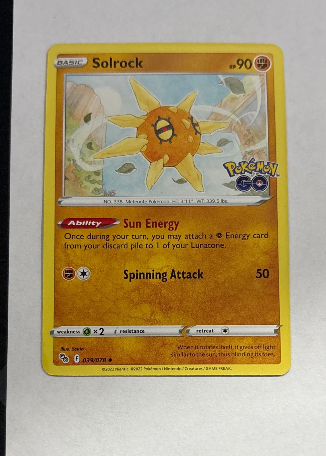 Solrock - Pokémon GO #039/078