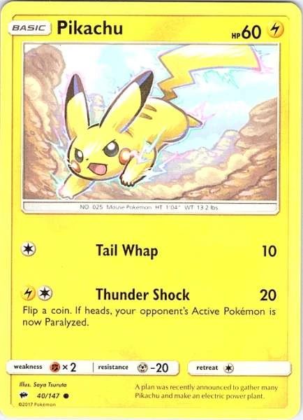 Pikachu - Burning Shadows #40/147