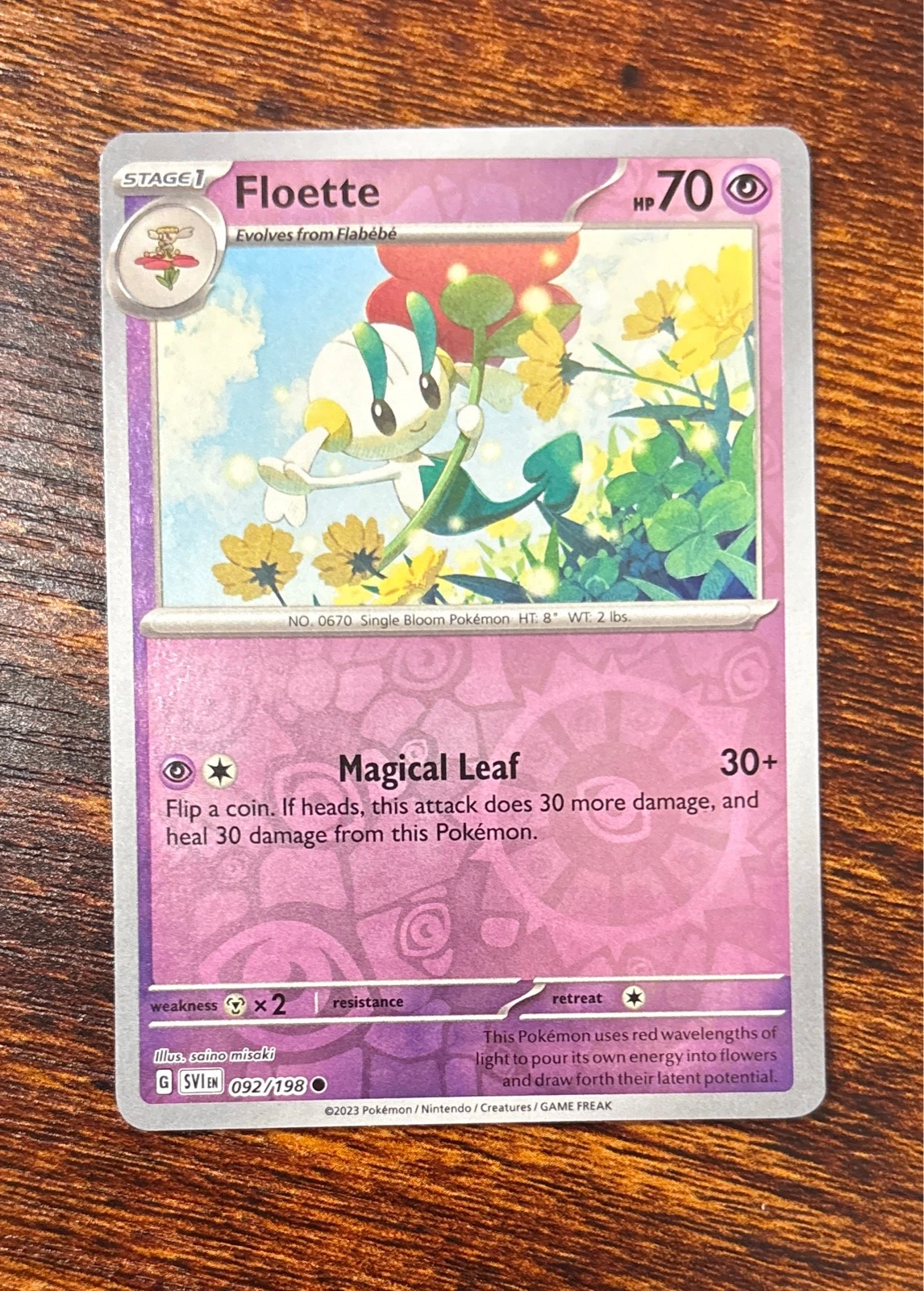 Floette - Scarlet & Violet #092/198
