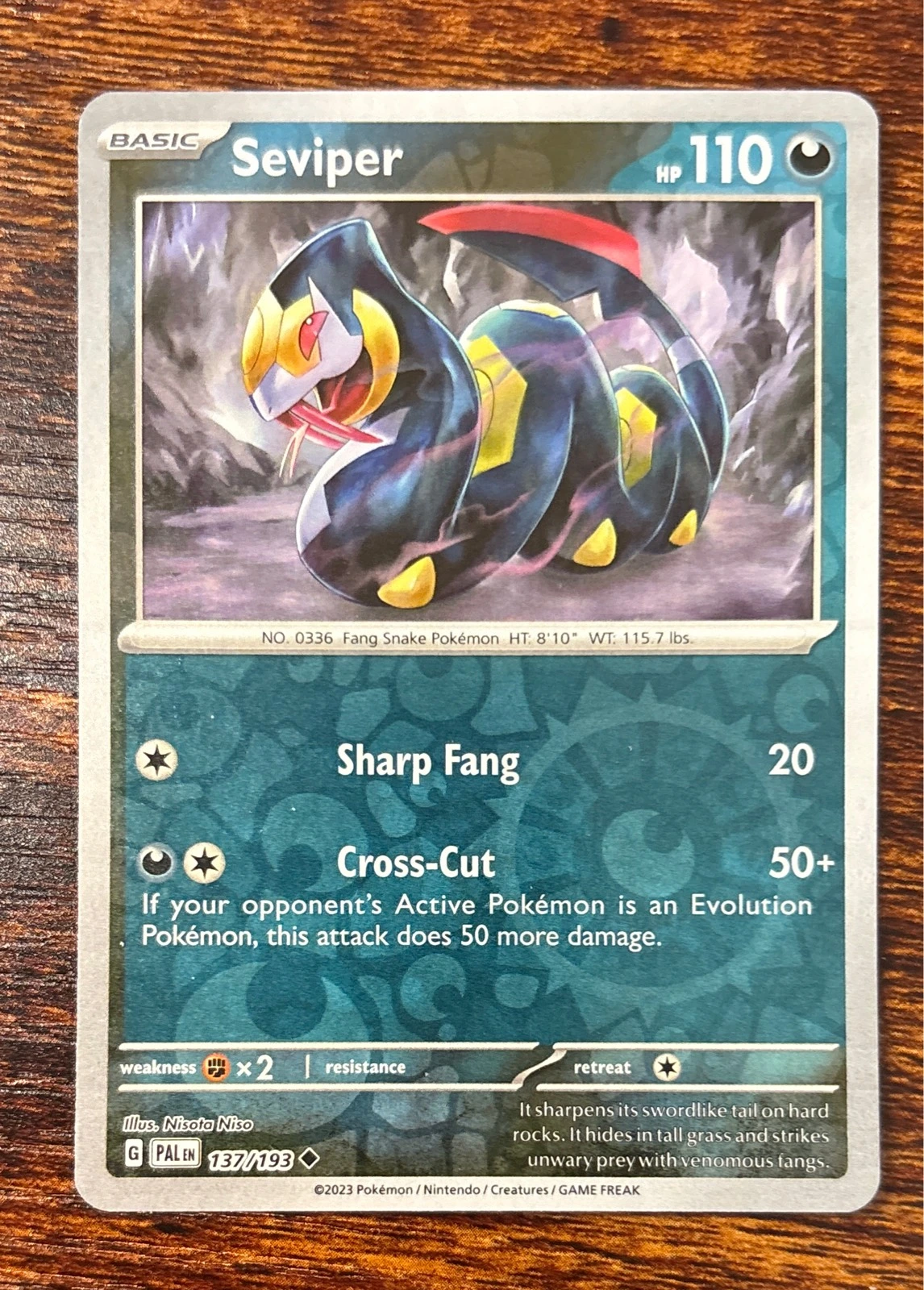 Seviper - Scarlet & Violet—Paldea Evolved #137/193