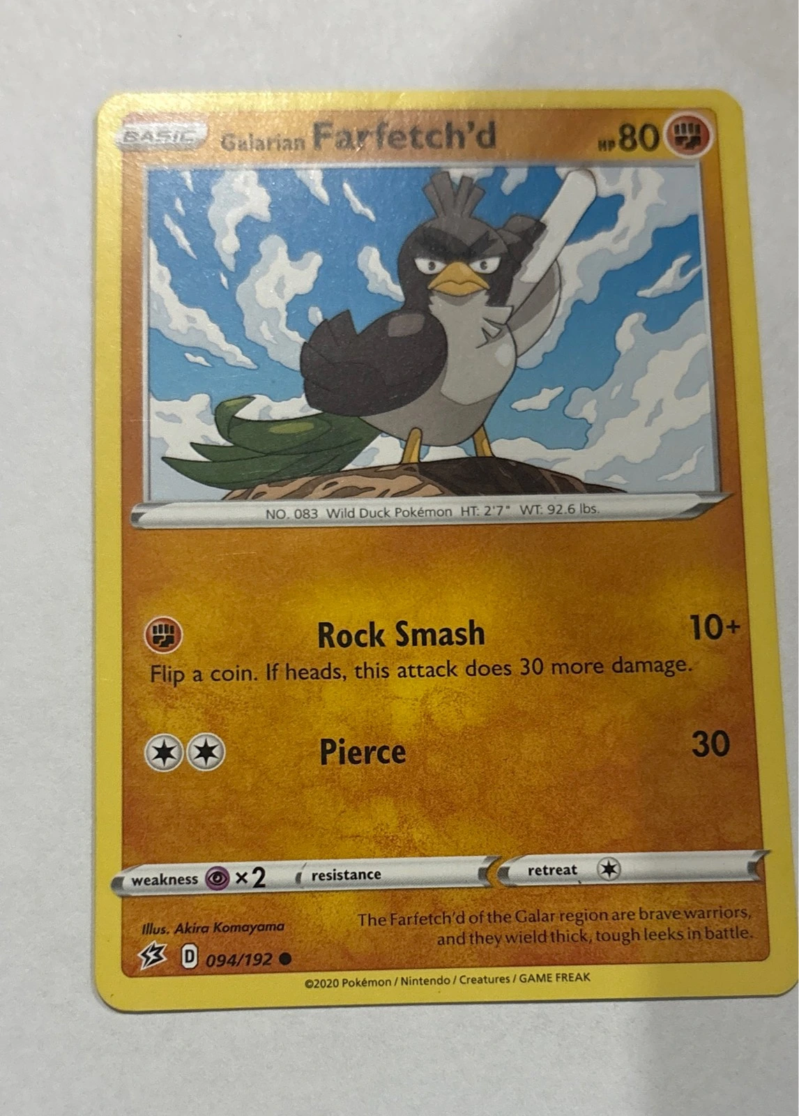 Galarian Farfetch'd - Rebel Clash #094/192