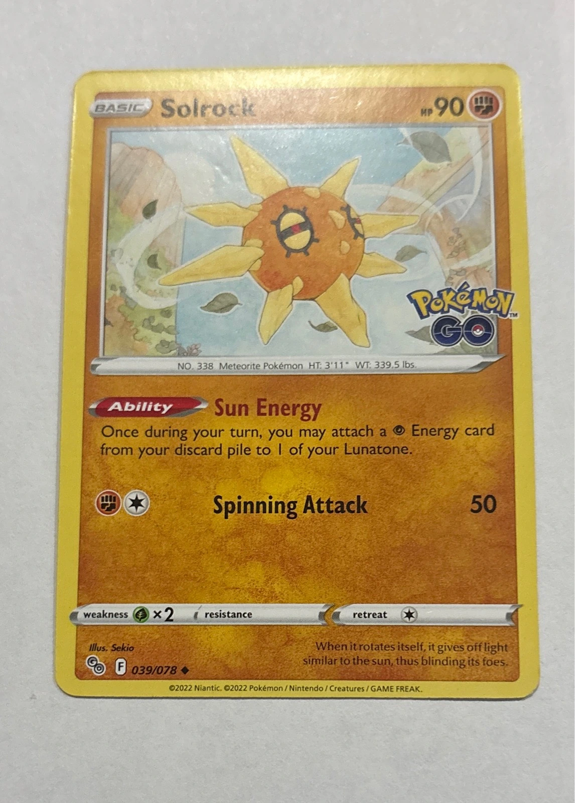 Solrock - Pokémon GO #039/078