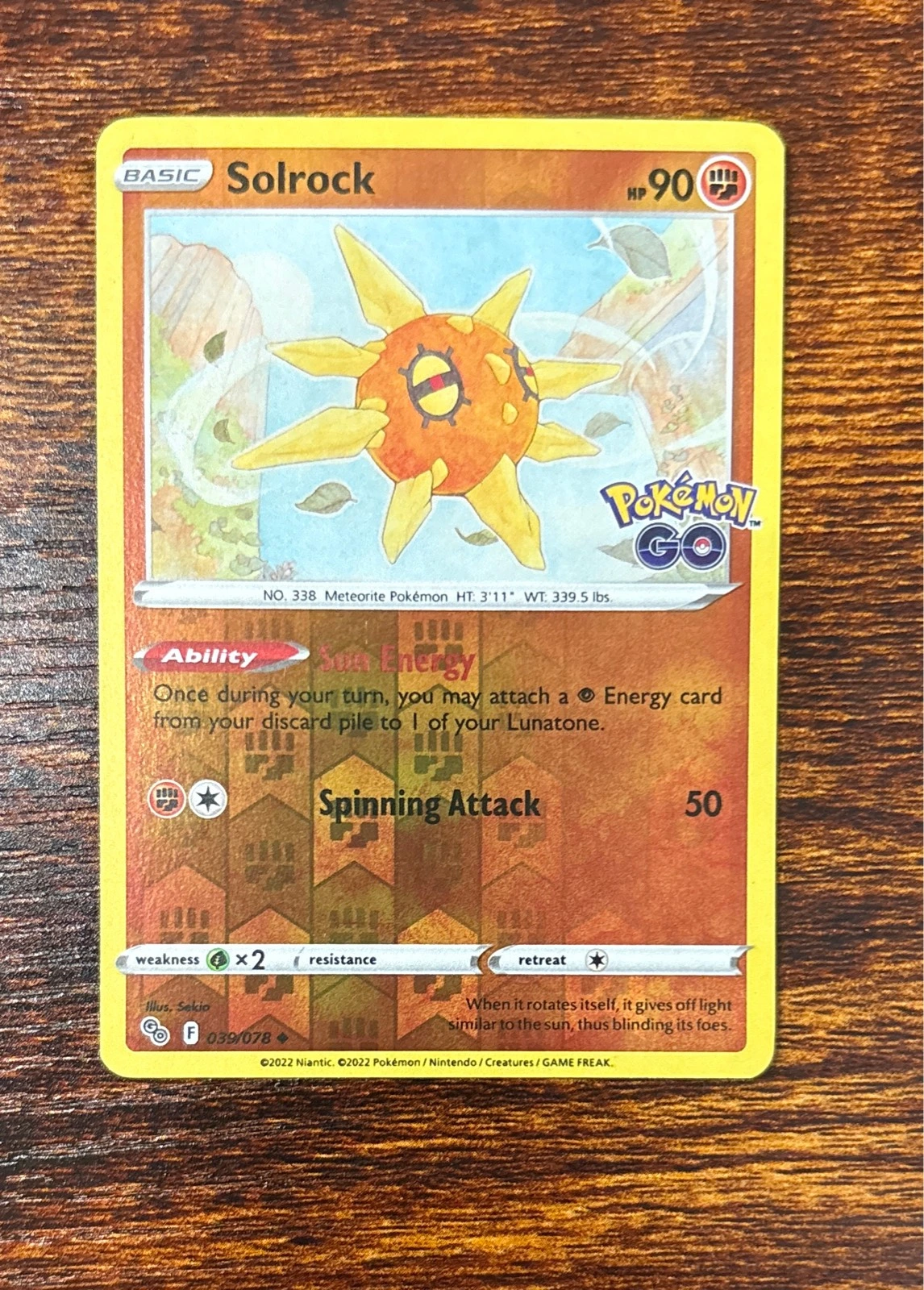Solrock - Pokémon GO #039/078