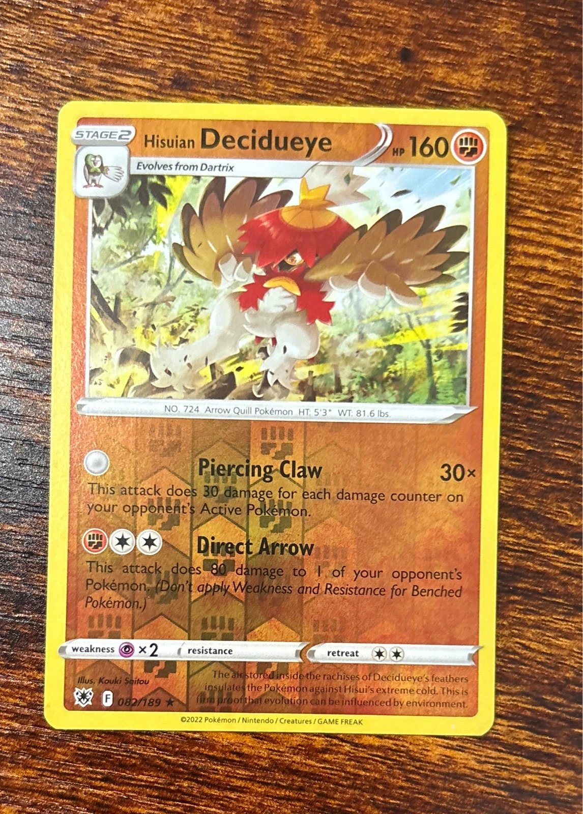 Hisuian Decidueye - Astral Radiance #082/189