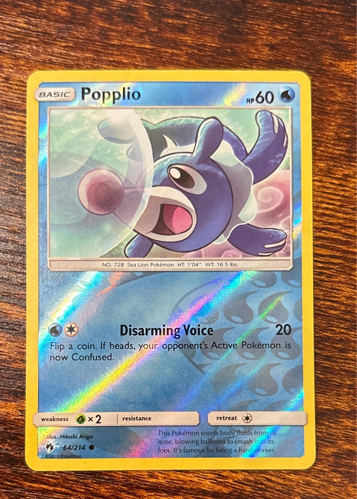 Popplio - Lost Thunder #64/214