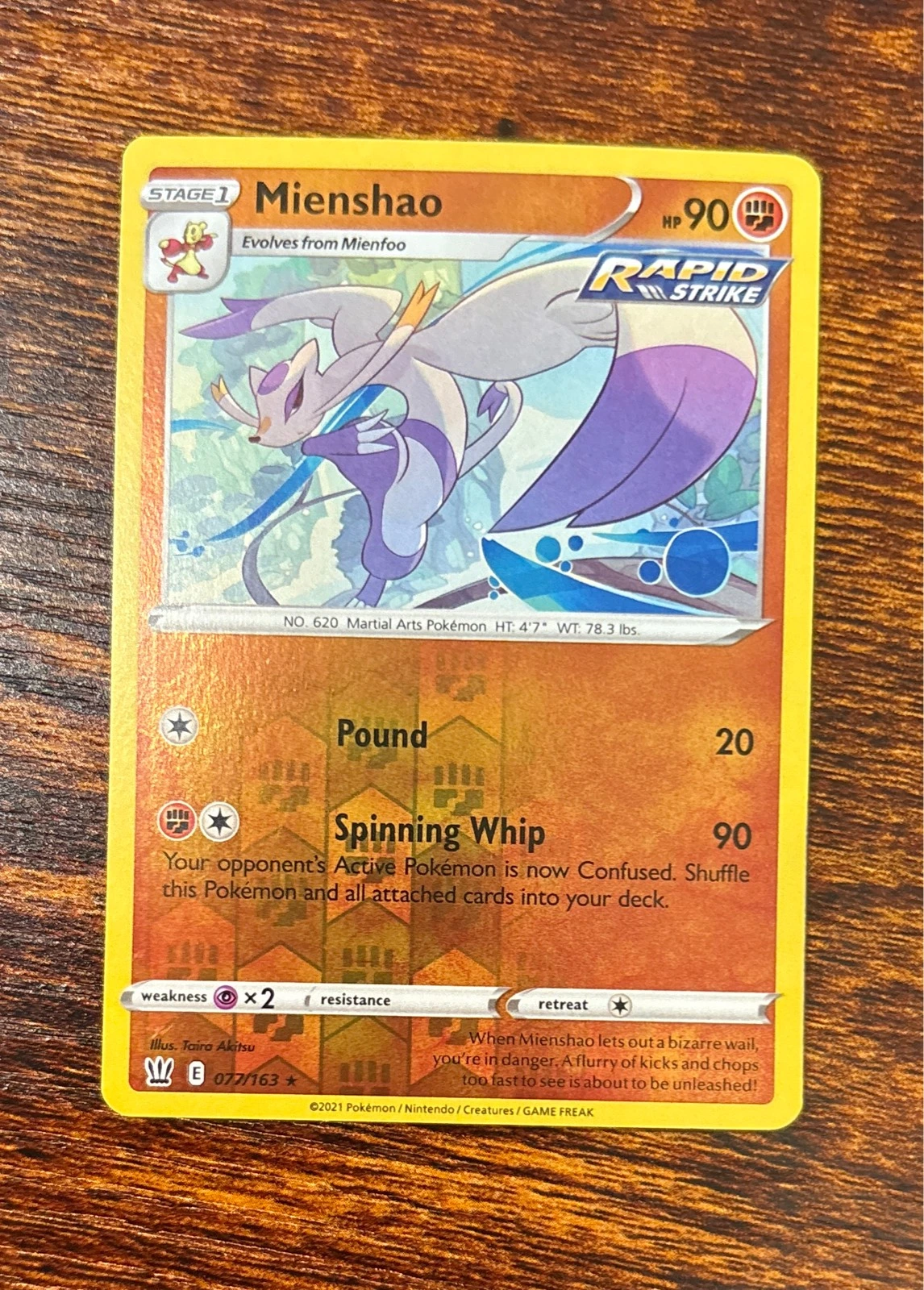 Mienshao - Battle Styles #077/163