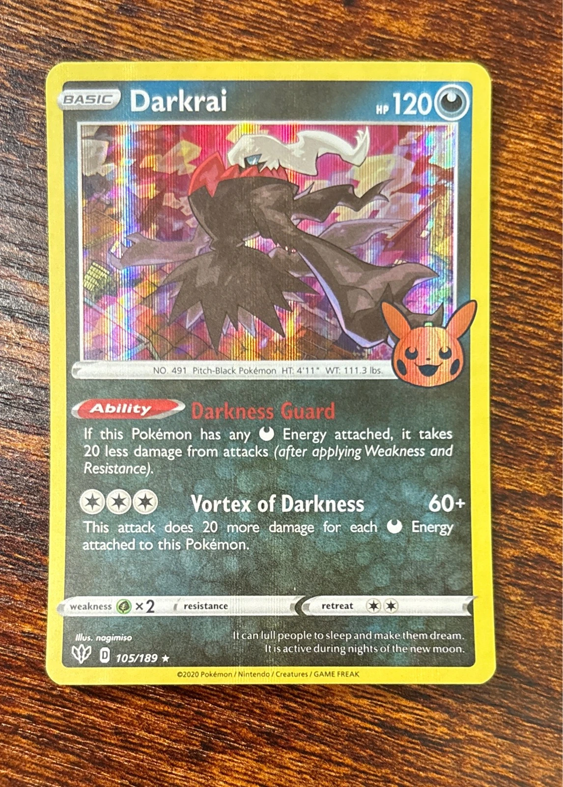 Darkrai - Sword & Shield—Astral Radiance #105/189