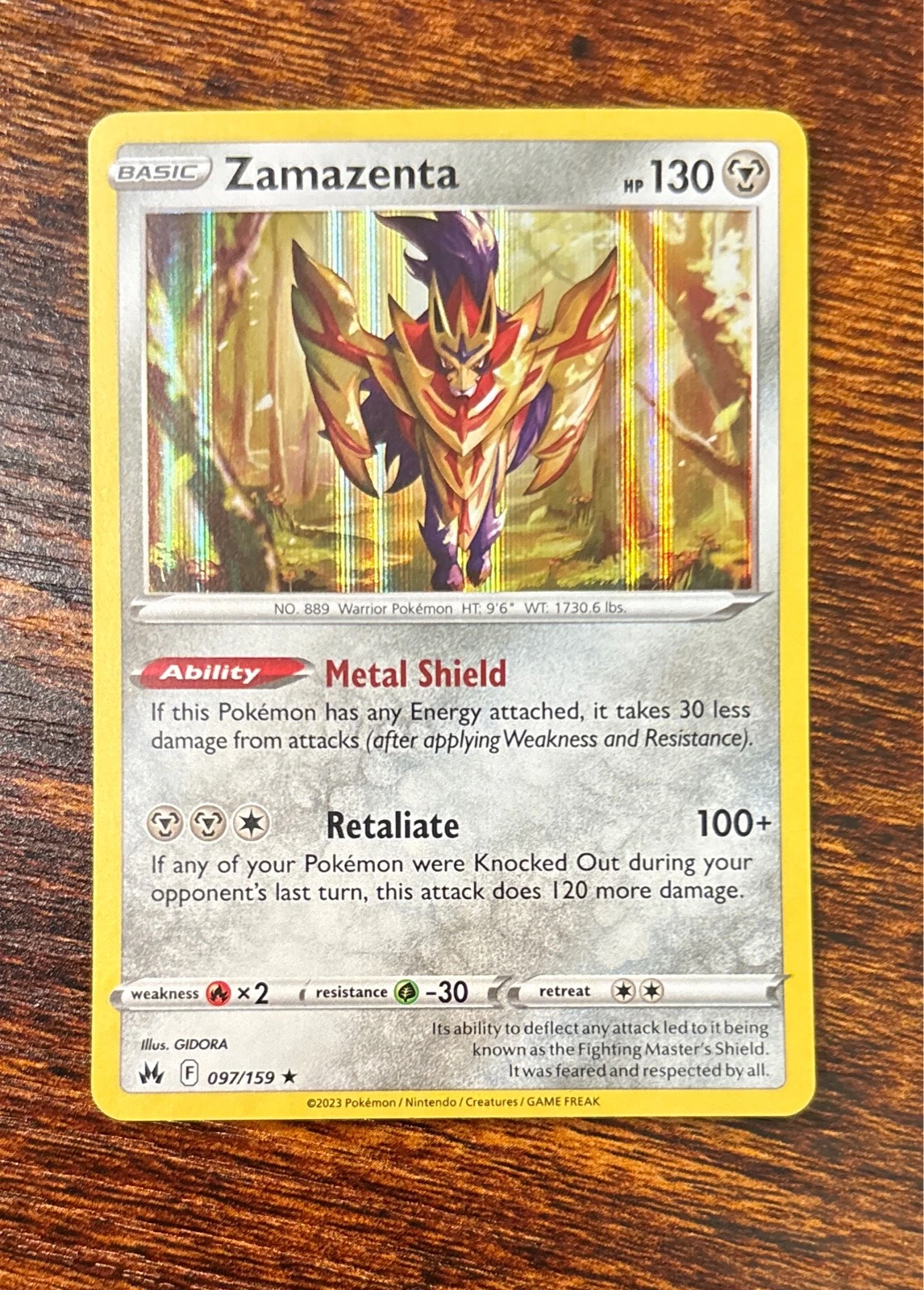 Zamazenta - Crown Zenith #097/159