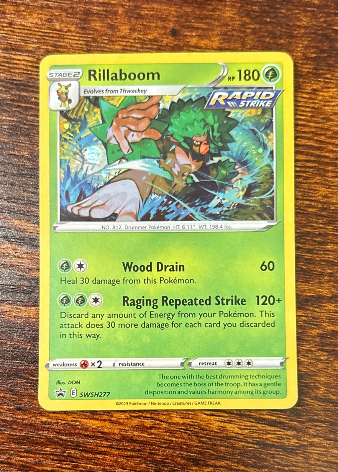 Rillaboom - Sword & Shield Black Star Promos #SWSH277