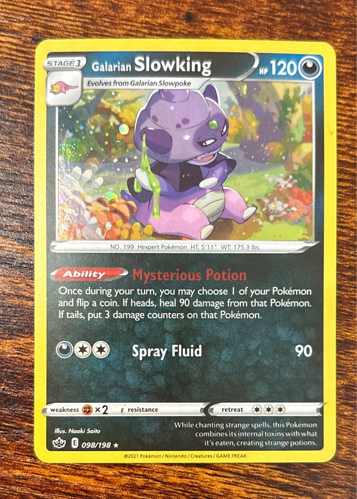 Galarian Slowking - Chilling Reign #098/198