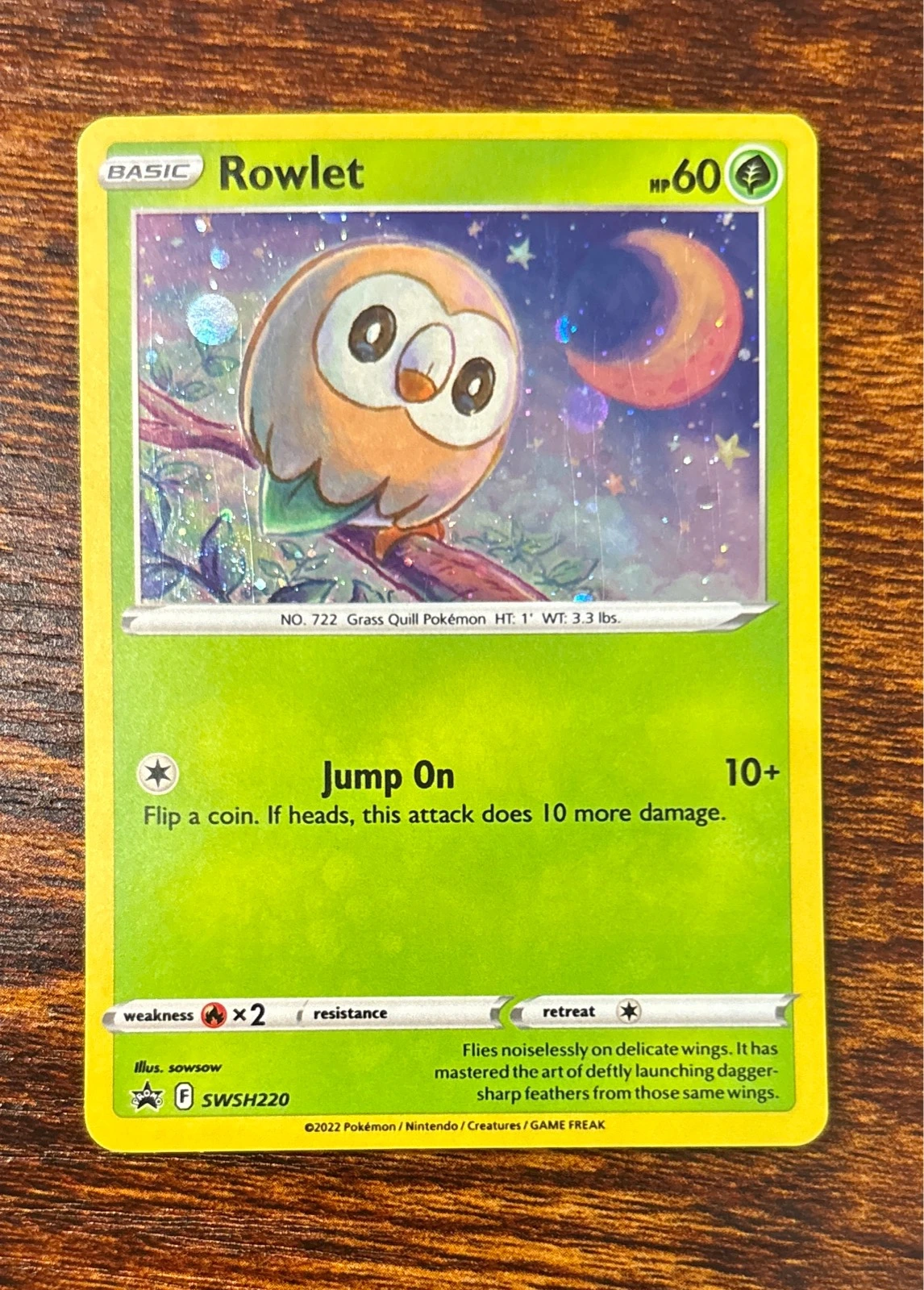 Rowlet - Sword & Shield Black Star Promos #SWSH220