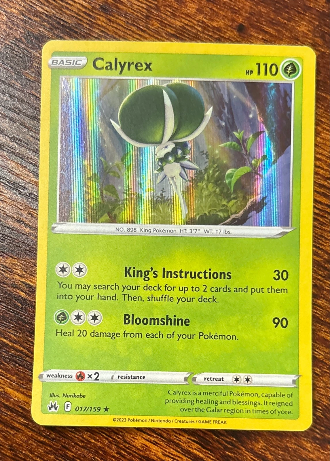 Calyrex - Crown Zenith #017/159