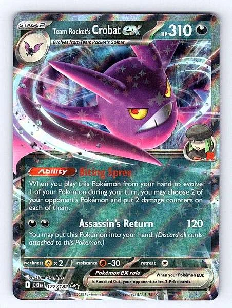 Team Rocket's Crobat ex - Destined Rivals #122/182