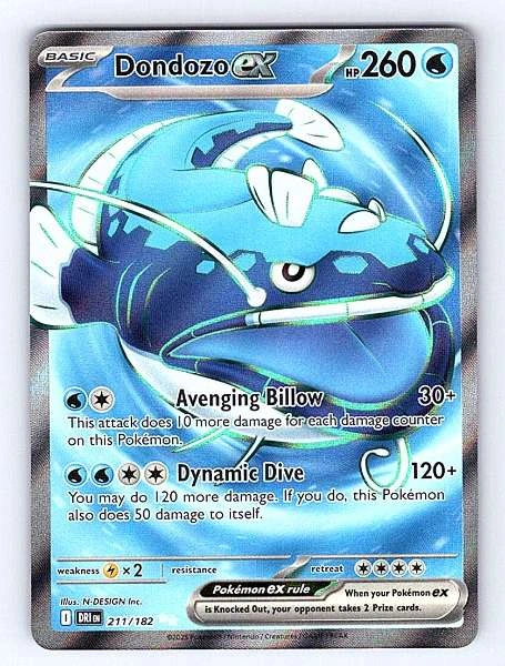 Dondozo ex - Destined Rivals #211/182