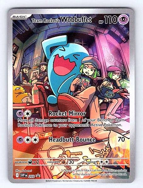 Team Rocket's Wobbuffet - Scarlet & Violet Black Star Promos #SVP EN 203