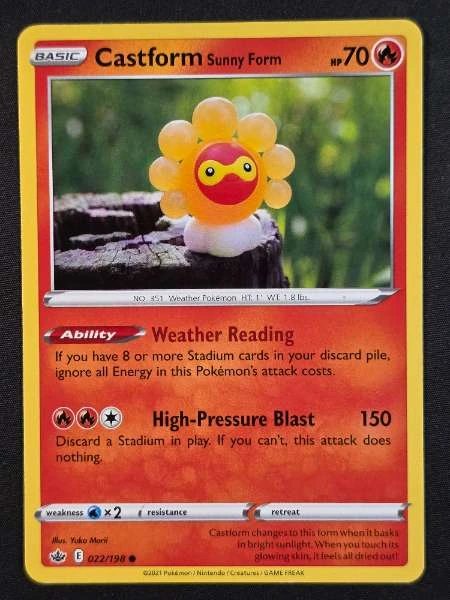 Castform Sunny Form - Chilling Reign #022/198