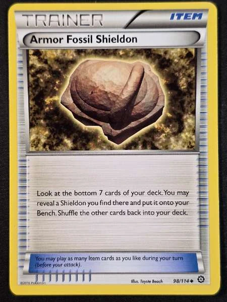 Armor Fossil Shieldon - Steam Siege #98/114