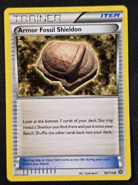 Armor Fossil Shieldon - Steam Siege #98/114