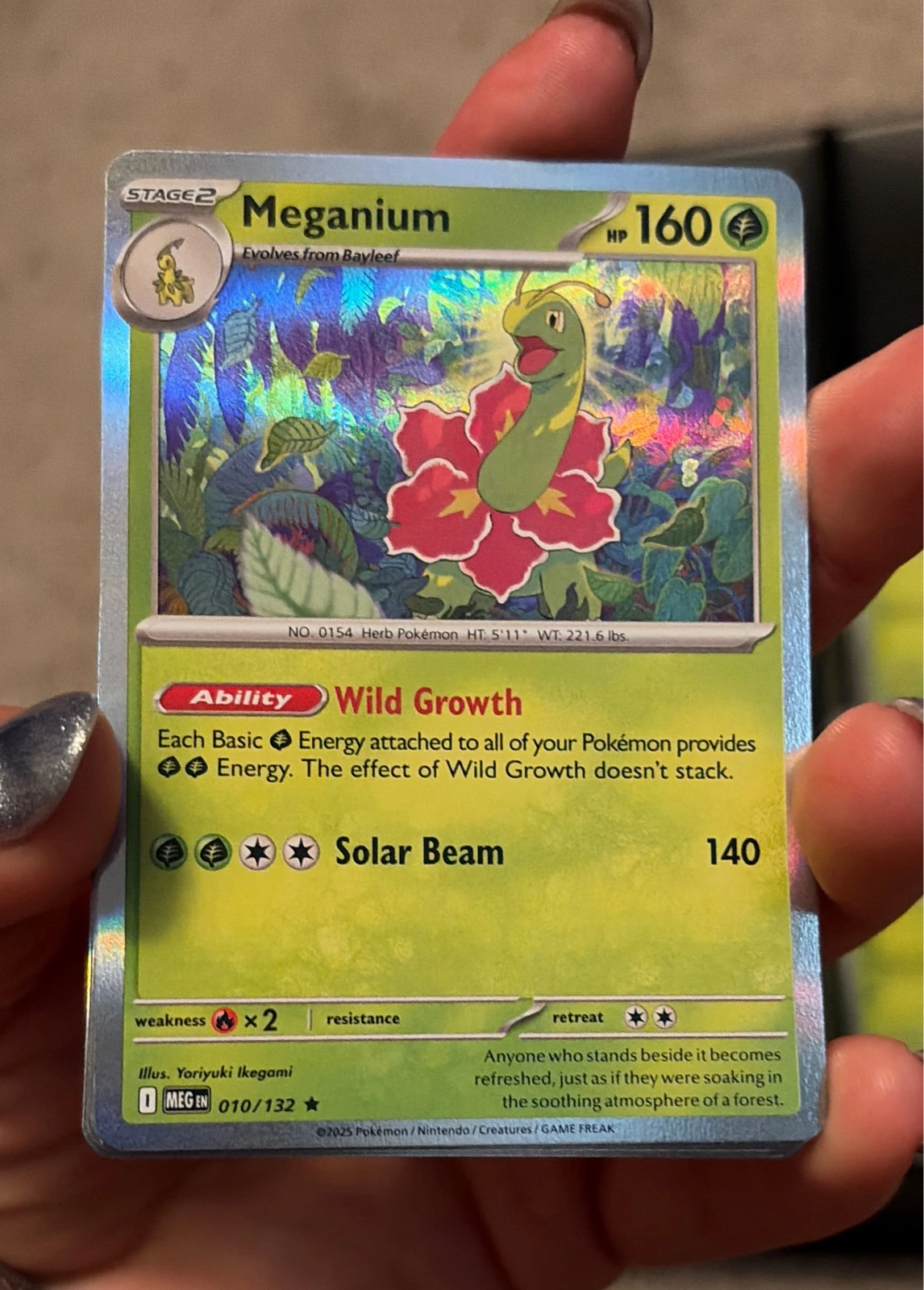 Pokemon Mega Evolution - 010/132 Meganium Holo NM #010/132